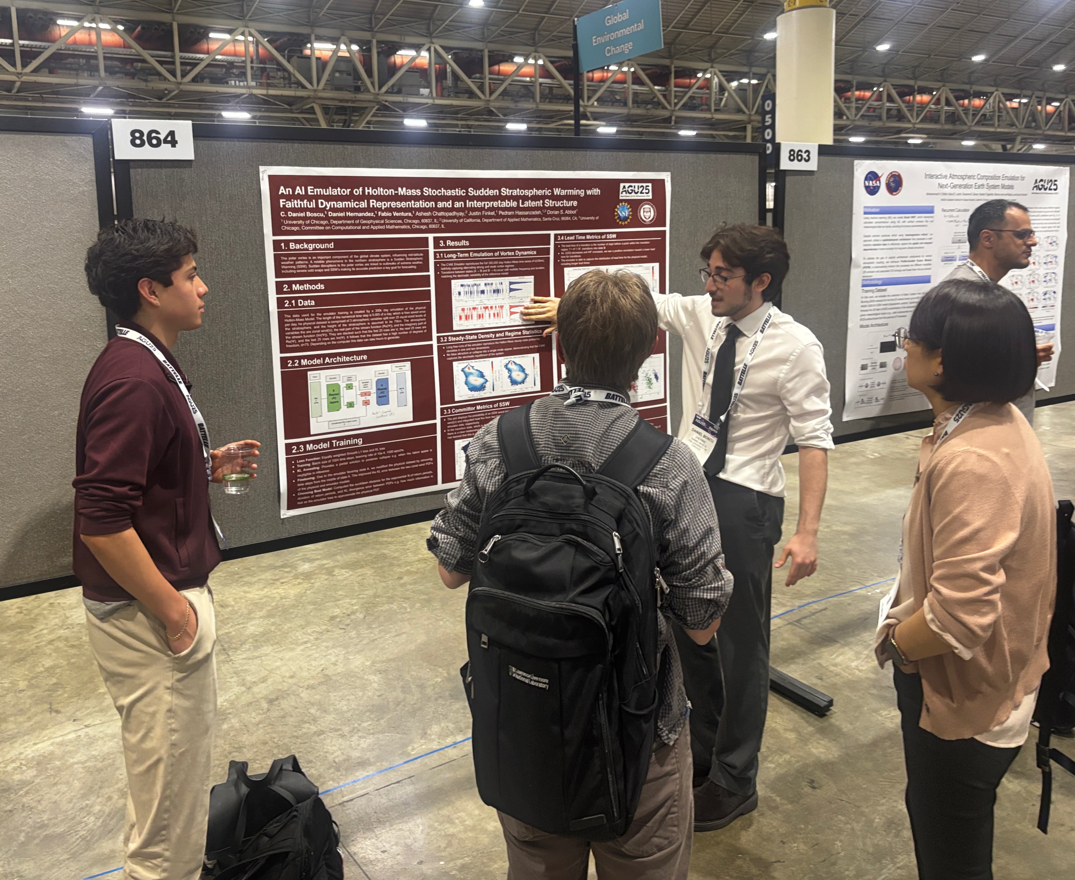 Presenting research at AGU 2025